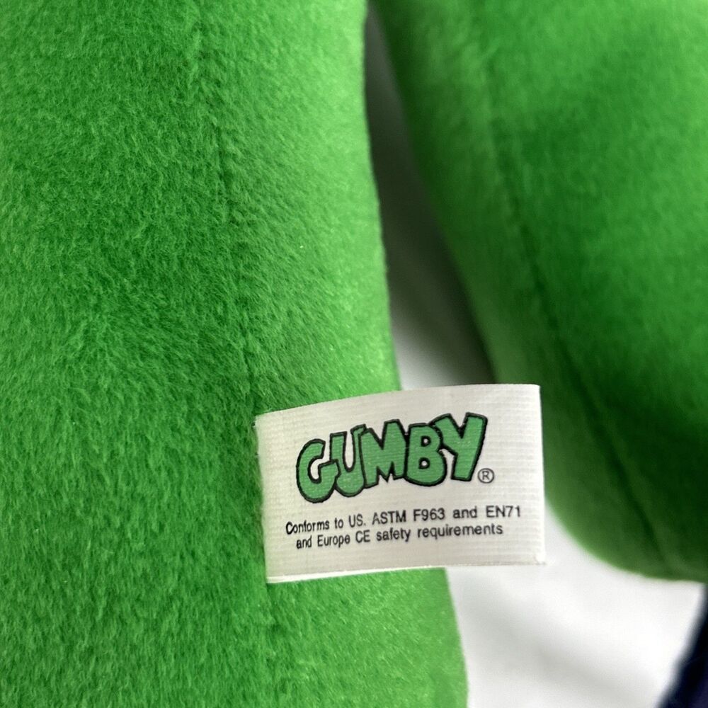 Vtg 2001 GUMBY Plush Ski Patrol Skiing 13” Cartoon Character Stuffed Animal - Picture 11 of 13